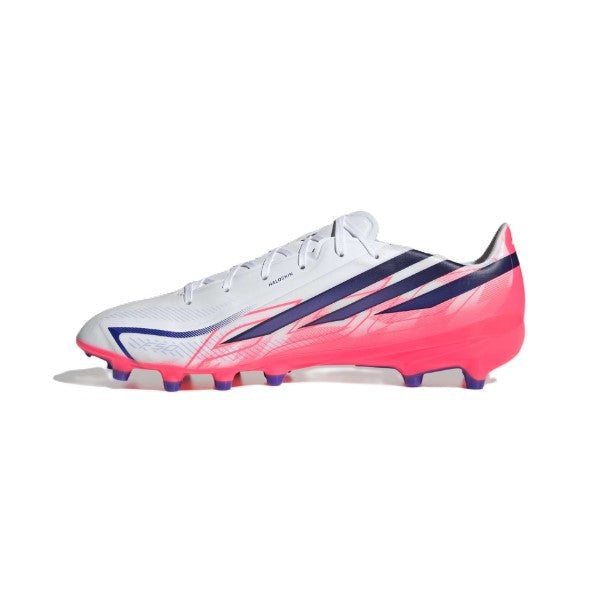 أحذية أديداس F50 Hyperfast League Ag Fg للرجال، أبيض وبنفسجي